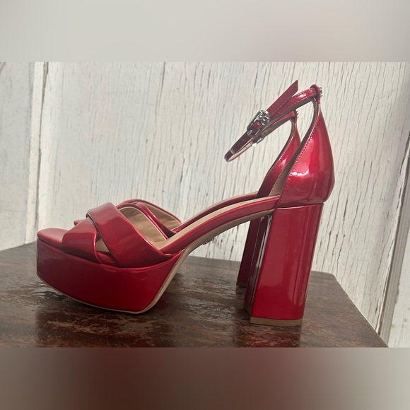 👠👠Sam Edelman Jullian platform Passion Red Patent Leather-NWOT👠👠 - Picture 5 of 11
